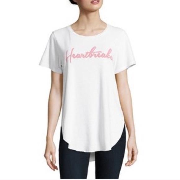 Junk Food Heartbreaker Split Hem Graphic Tee XS - Picture 3 of 3